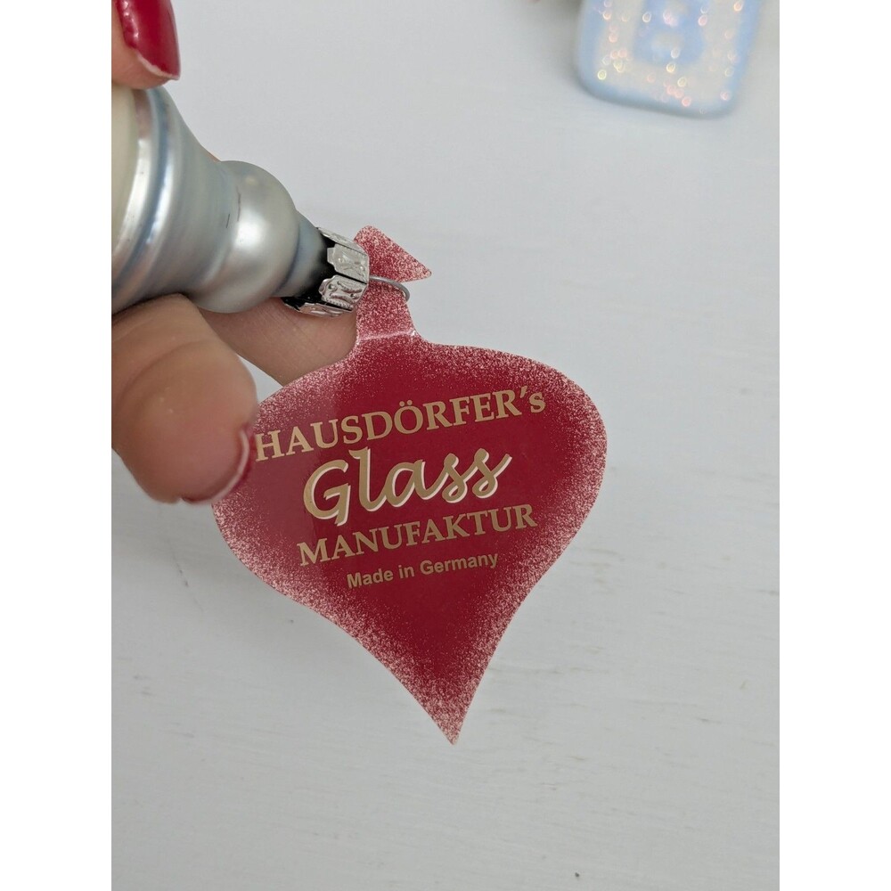 Inge Glas Glass Mouth Blown German Ornaments Baby First Christmas Set Of 3 New - Picture 2 of 16